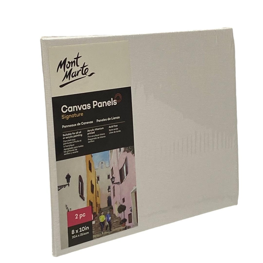 MONT-MARTE Canvas Panels Pack 2 20.4x25.4cm