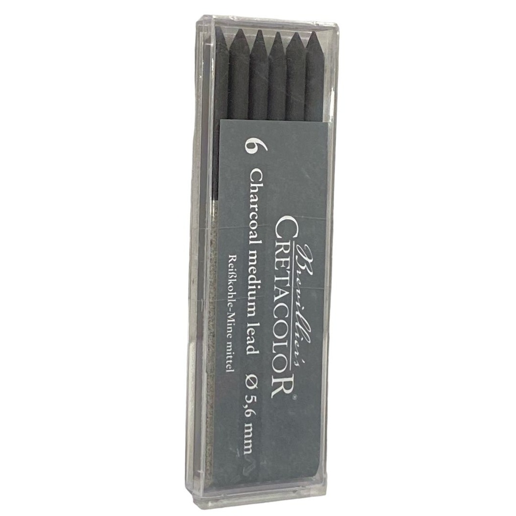 Artists' Leads Assorted 6 pcs Charcoal lead