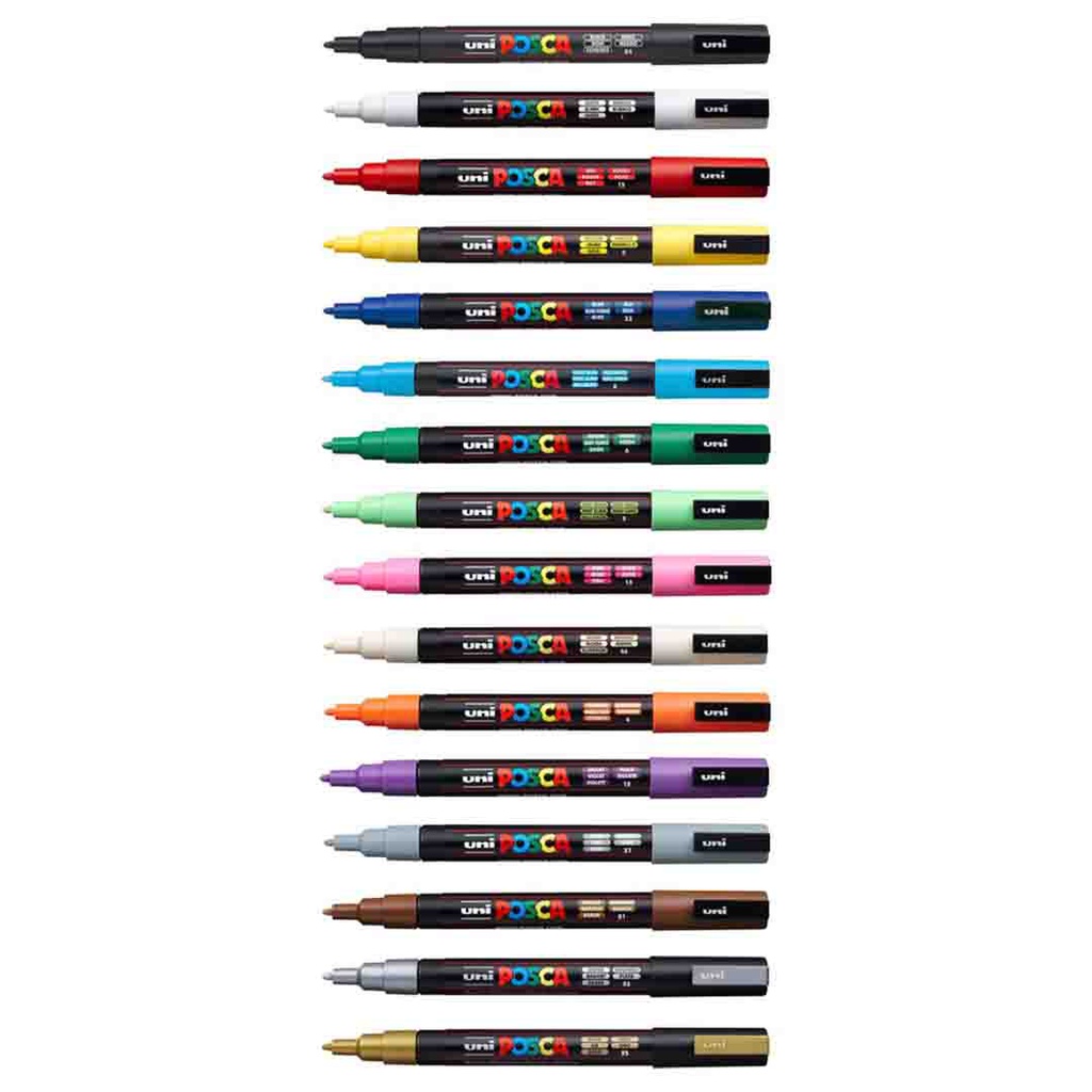 Posca marker, Multi-surface, Matt colours