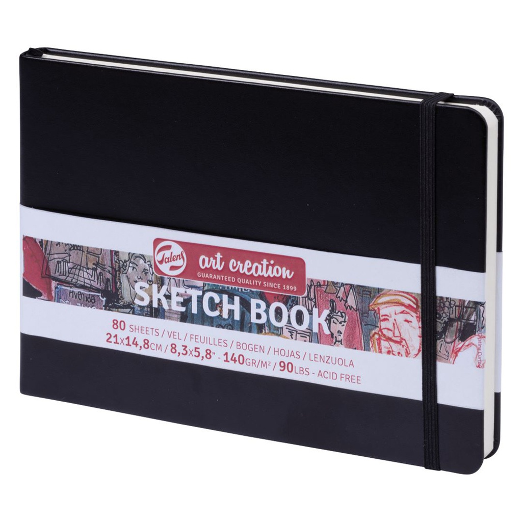 ART CREATION SKETCHBOOK BLACK 21X15 140G