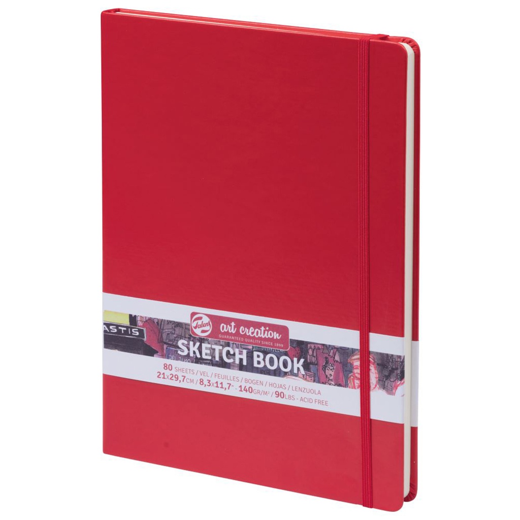 ART CREATION SKETCHBOOK RED 21X30 140G FSC