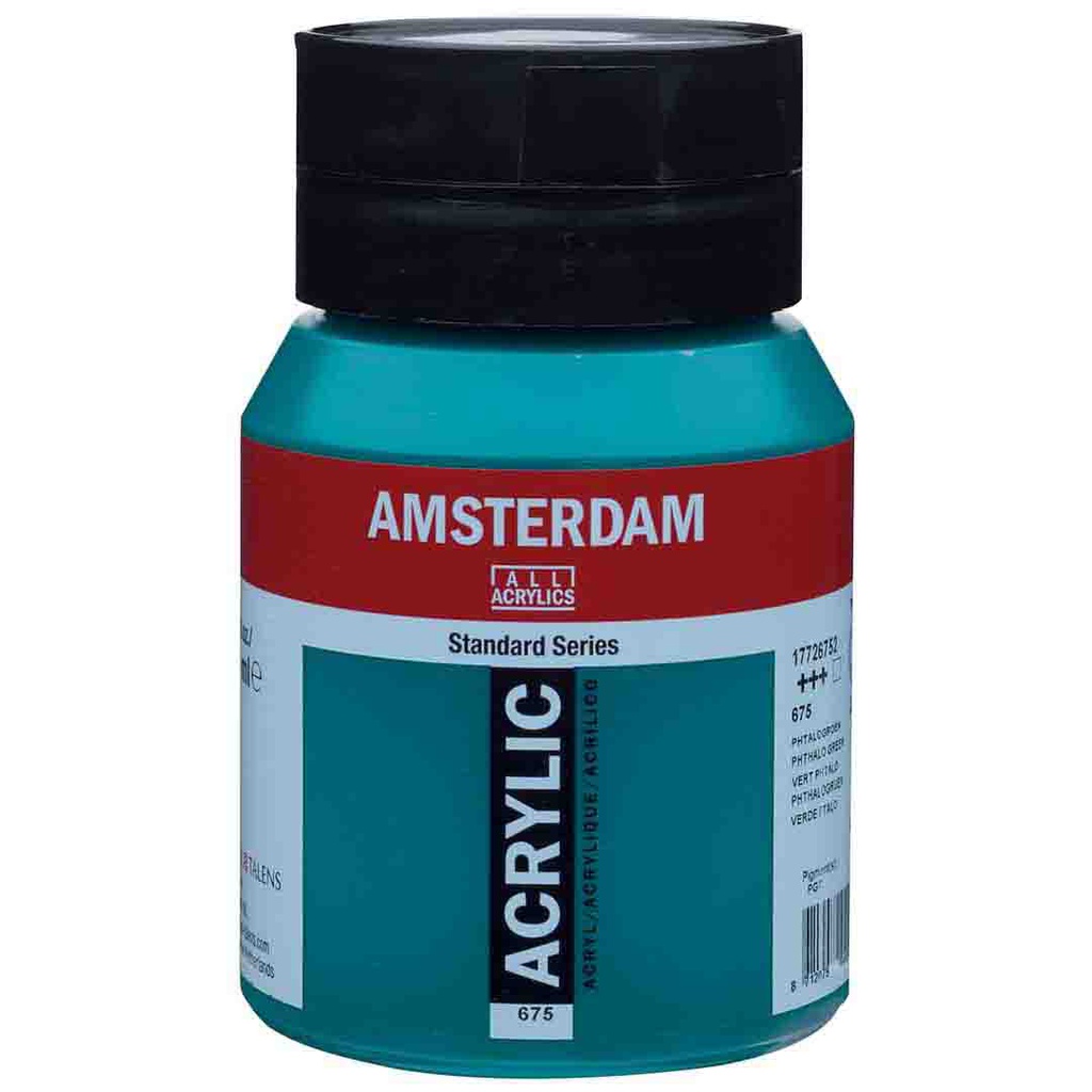 AMSTERDAM ACRYLIC COLOR  500ML PHTH.GREEN