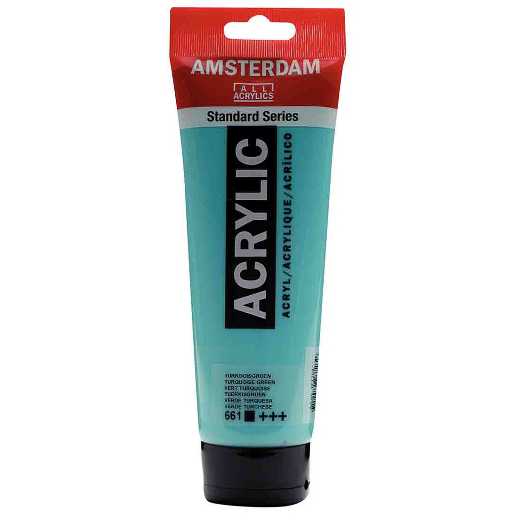 AMSTERDAM ACRYLIC COLOR  250ML TURQ.GREEN