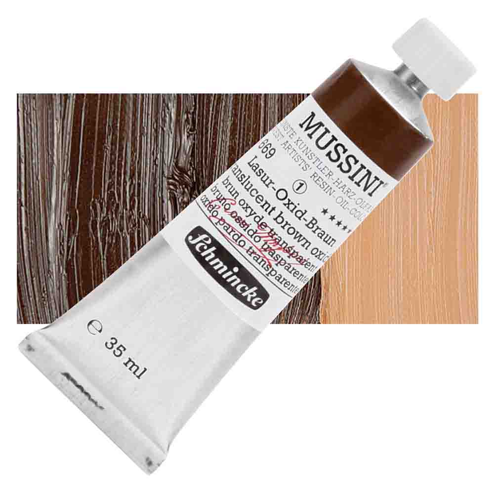 SCHMINCKE  MUSSINI 35ML OIL COLOUR  transparent brown oxide