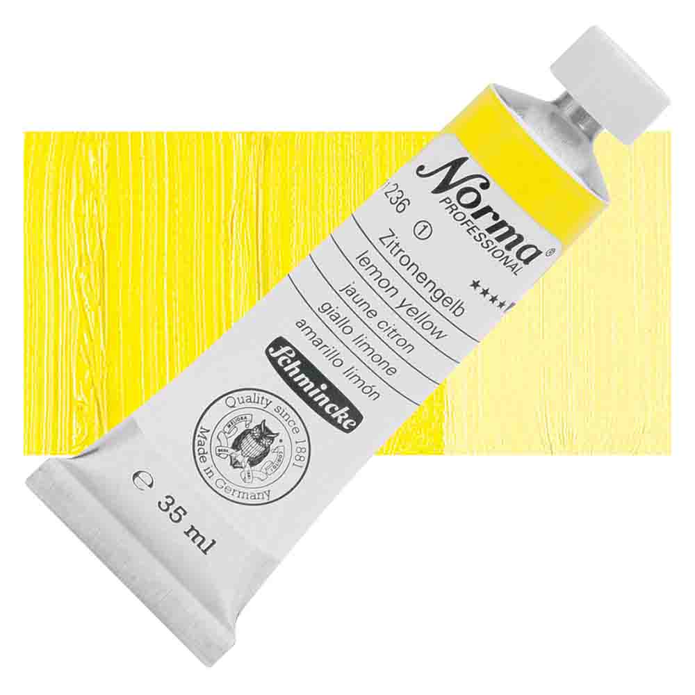SCHMINCKE  Norma Proffessional OIL COLOUR 35ML lemon yellow 