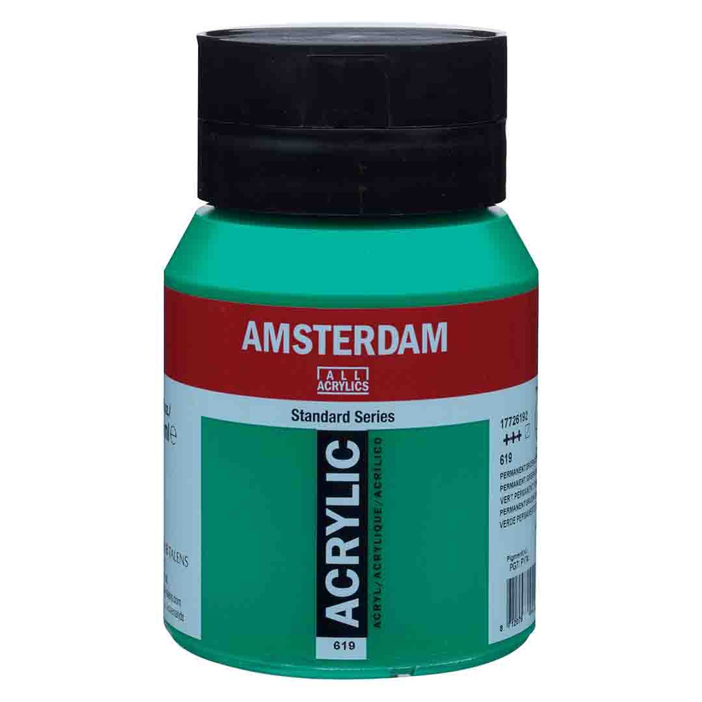 AMSTERDAM ACRYLIC COLOR 500ML PERM.GREEN DP