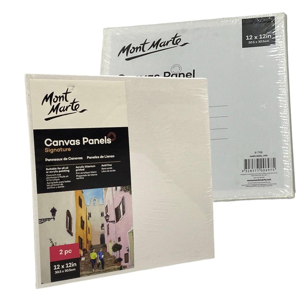 MONT-MARTE Canvas Panels Pack 2 30.5x30.5cm