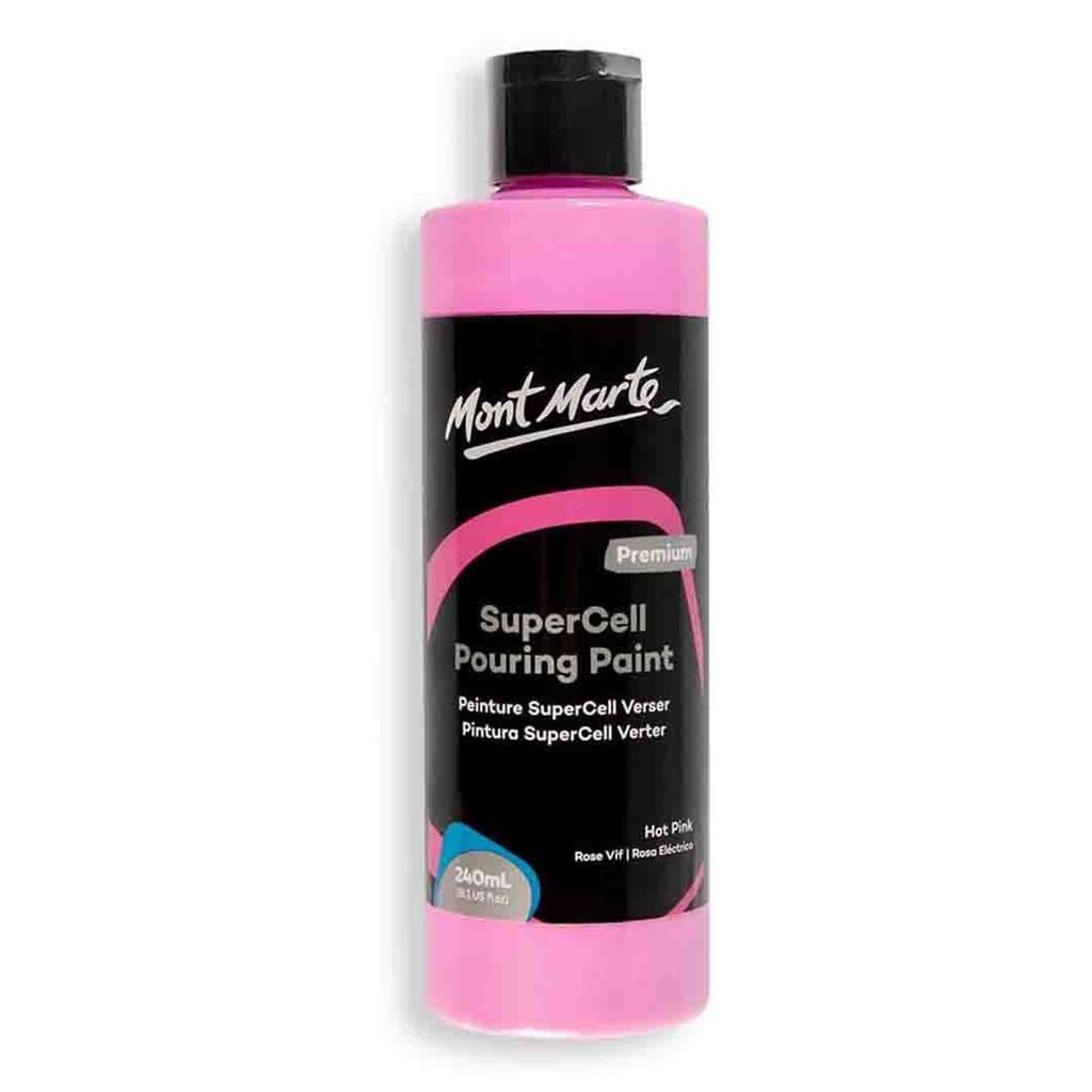 MONT-MARTE SuperCell Pouring Paint 240ml - Hot Pink