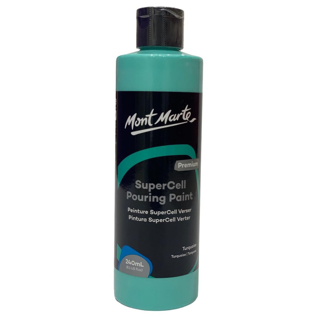 MONT-MARTE SuperCell Pouring Paint 240ml - Turquoise