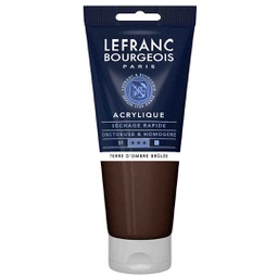 [300354] Lefranc &amp; Bourgeois fine acrylic color 200ML tube BURNT UMBER