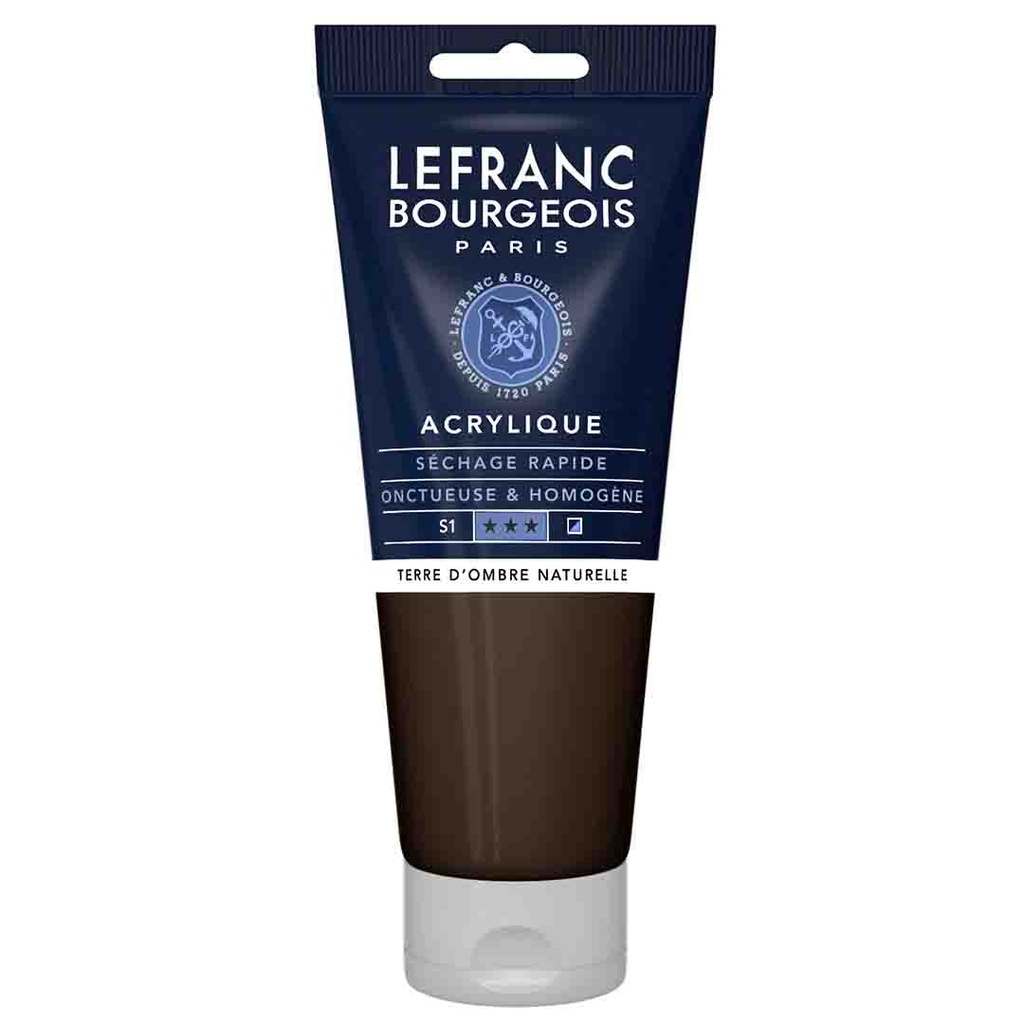 Lefranc &amp; Bourgeois fine acrylic color 200ML tube RAW UMBER