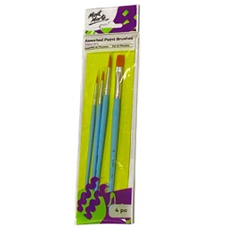 Mont Marte water brush Set Flat F/M/B 3pc