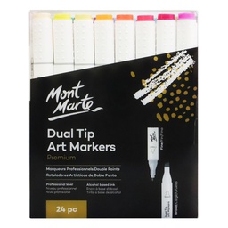 24 craft gear / craftgear ~ dual tip alcohol art markers ~ + case