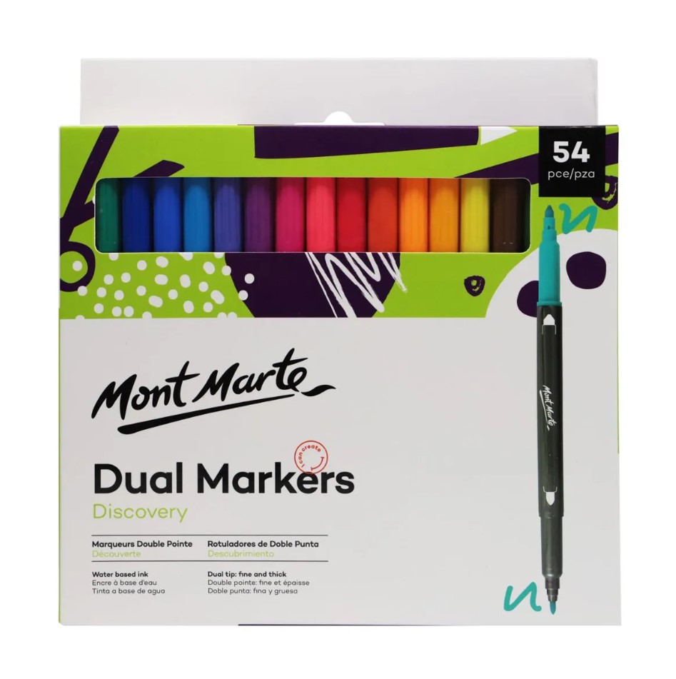 MONT MARTE Dual Tip Alcohol Art Markers 24pc in Case