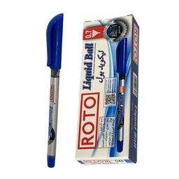 [RO-1001-BLUE] علبة قلم جاف رتو ليكويد بول 0.7 ازرق 10 حبة