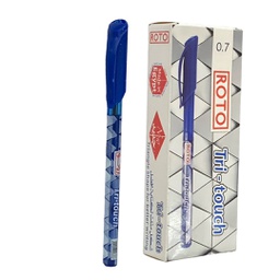 [RO-1009-BLUE] علبة قلم جاف روتو تري تاتش 0.7 ازرق 10 حبة